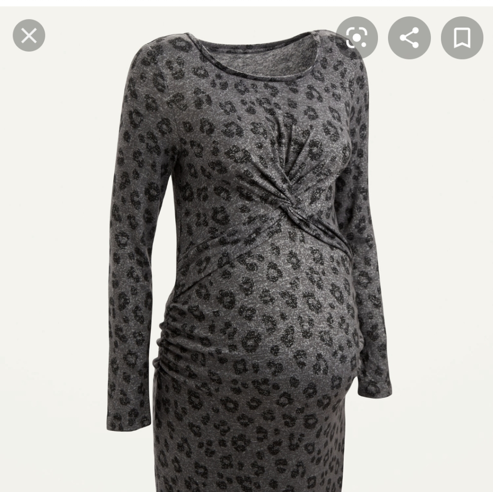 NWT Plush Knit Tie Front Dress
